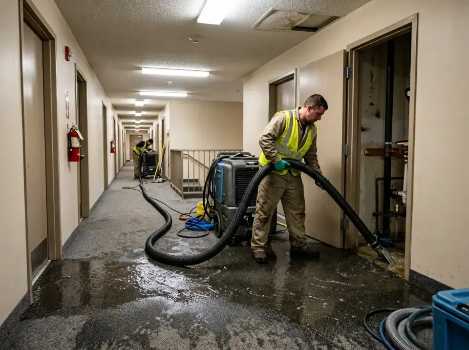 multi-unit-apartment-hallway-f-005 — frequently asked questions, Emergency Burst Pipe Water Extraction & Removal in West Mil…